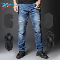 hot sale hi 718 blue motorcycle jeans leisure motorcycle mens cross country outdoor riding jeans select protective equipment kn