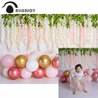 Allenjoy фотофоны с цветами стеной для фото фон для фотографий на день рождения для девочек платье-пачка для задний план для фотографии в детскую душевую фотозонт Декор