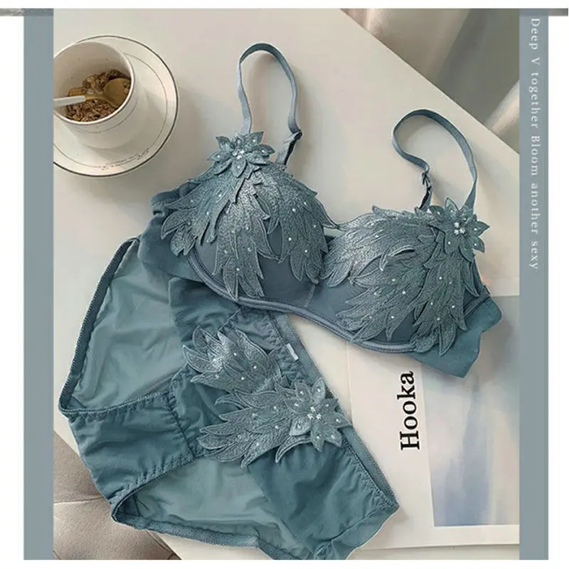 Seamless Women Mesh Cage Back Panties Set Tops Low Waist G-String Ladies Sexy Casual Underwear Set Soft Wear Lingerie Crop Top