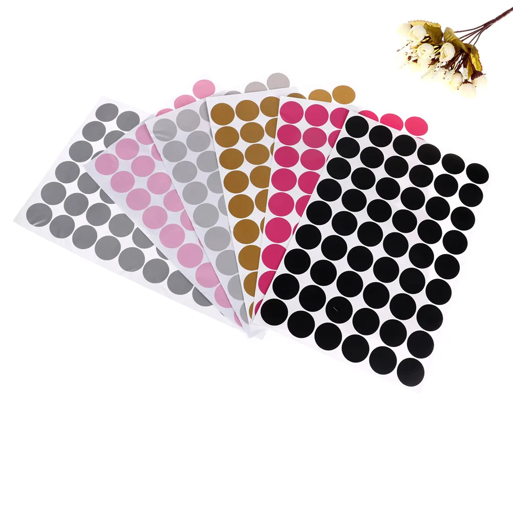 54 шт. DIY настенный стикер в горошек Золотая наклейка на стену металлическая