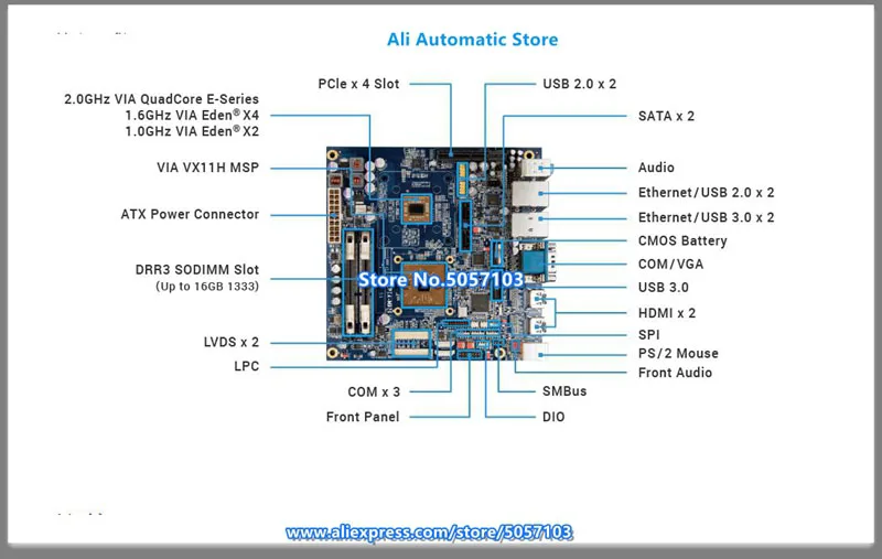 EPIA M920 10E материнская плата Mini ITX|Кронштейны| |