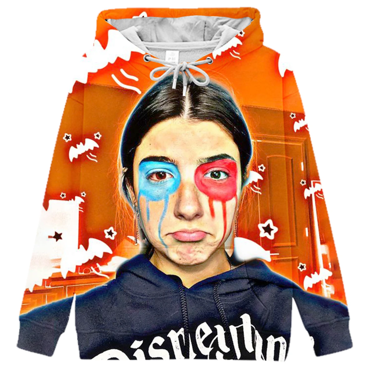 

Charli Damelio 3D Fun Clothes for Teens Girls/Boys Hoodies Sweatshirt Oversized Hoodie Long Sleeve Fleece Loose Hooded Hoody