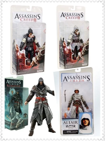 Figura de Assassin's Creed - Altair - Connor - Haytham - Edward - Kenway - Mohawk - 15 cm 1