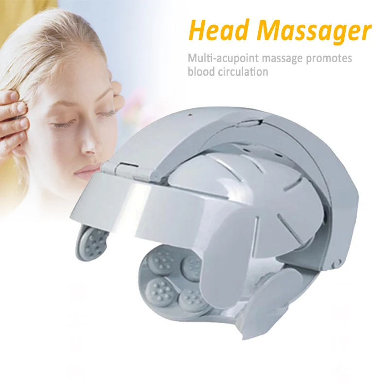 

Electric Head Massager Helmet Scalp Brain Relax Vibration Acupuncture Points Health Care P9