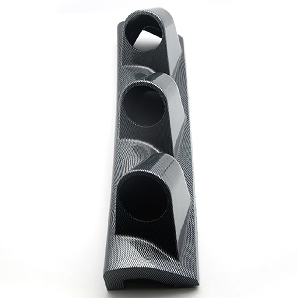 

Dragon Gauge Carbon 2" 52mm Universak A-Pillar Triple Holes Dash Gauge Meter Pod Mount Holder for Right Hand Drive