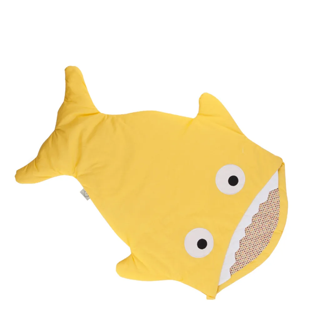 Хит продаж милый спальный мешок для малышей с рисунком акулы зимний теплое