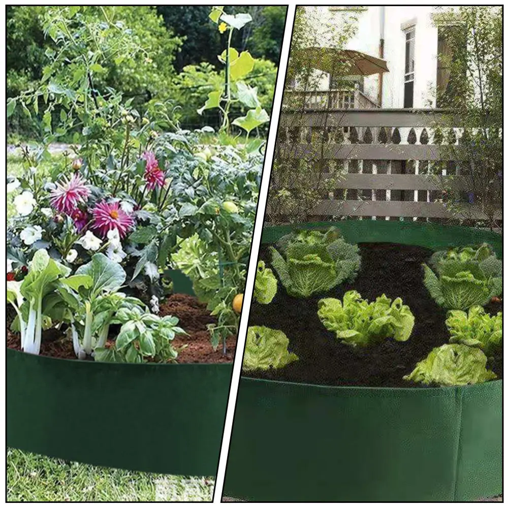 

Breathable Plant Growing Pouch Round Planting Container Thickened Felt Pot