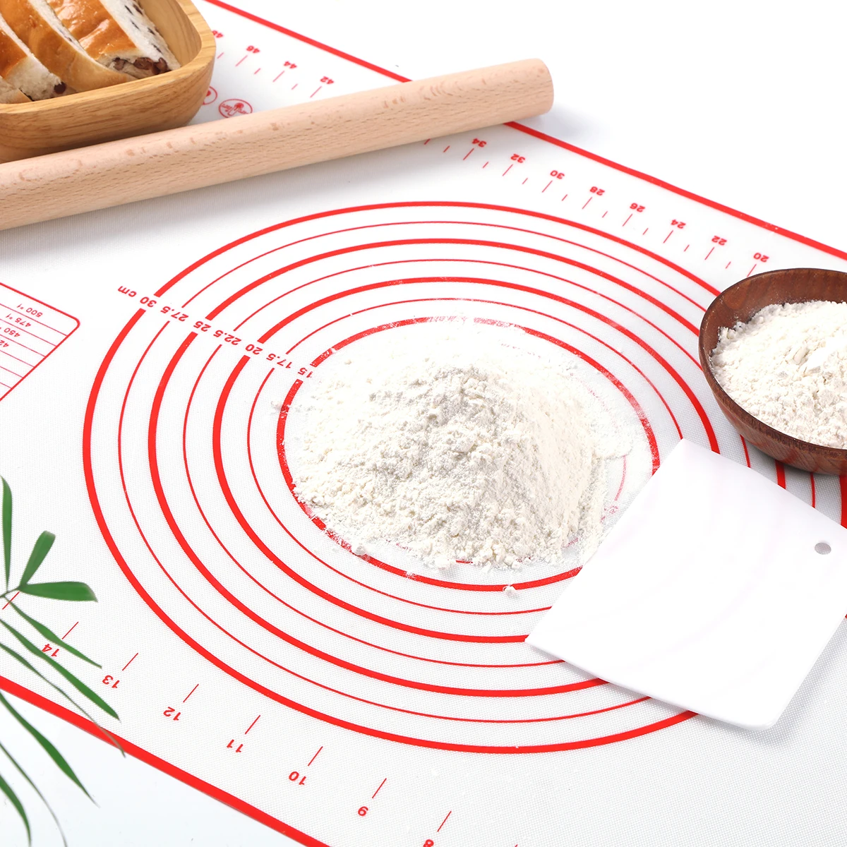 

Silicone Baking Mat Pizza Dough Maker Pastry Kitchen Gadgets Cooking Tools Utensils Bakeware Kneading Accessories Lot