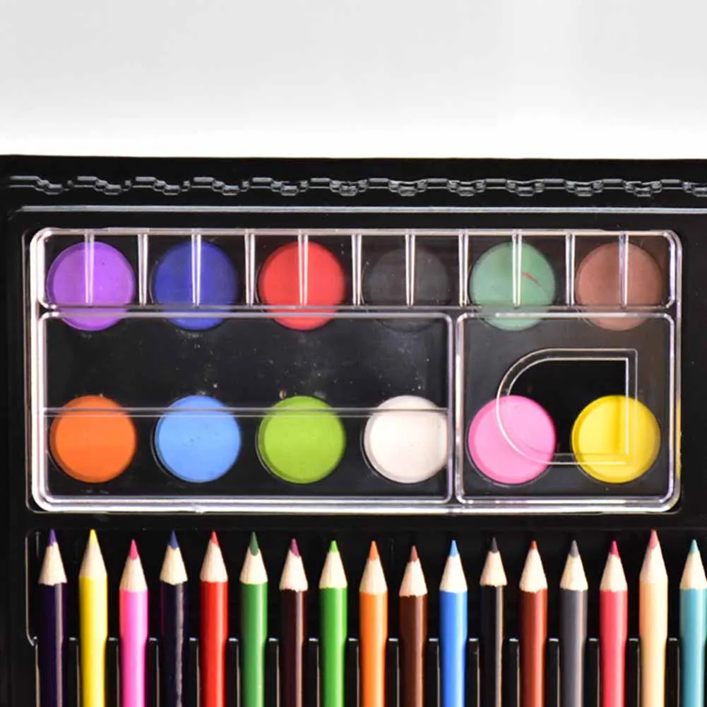 150 Pcs/Set Drawing Tool Kit with Box Painting Brush Art Marker Water Color Pen Crayon Kids Gift UY8 | Канцтовары для офиса и