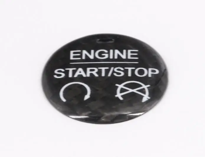 Новинка 2015 года стильная накладка на пусковую кнопку двигателя из углеродного