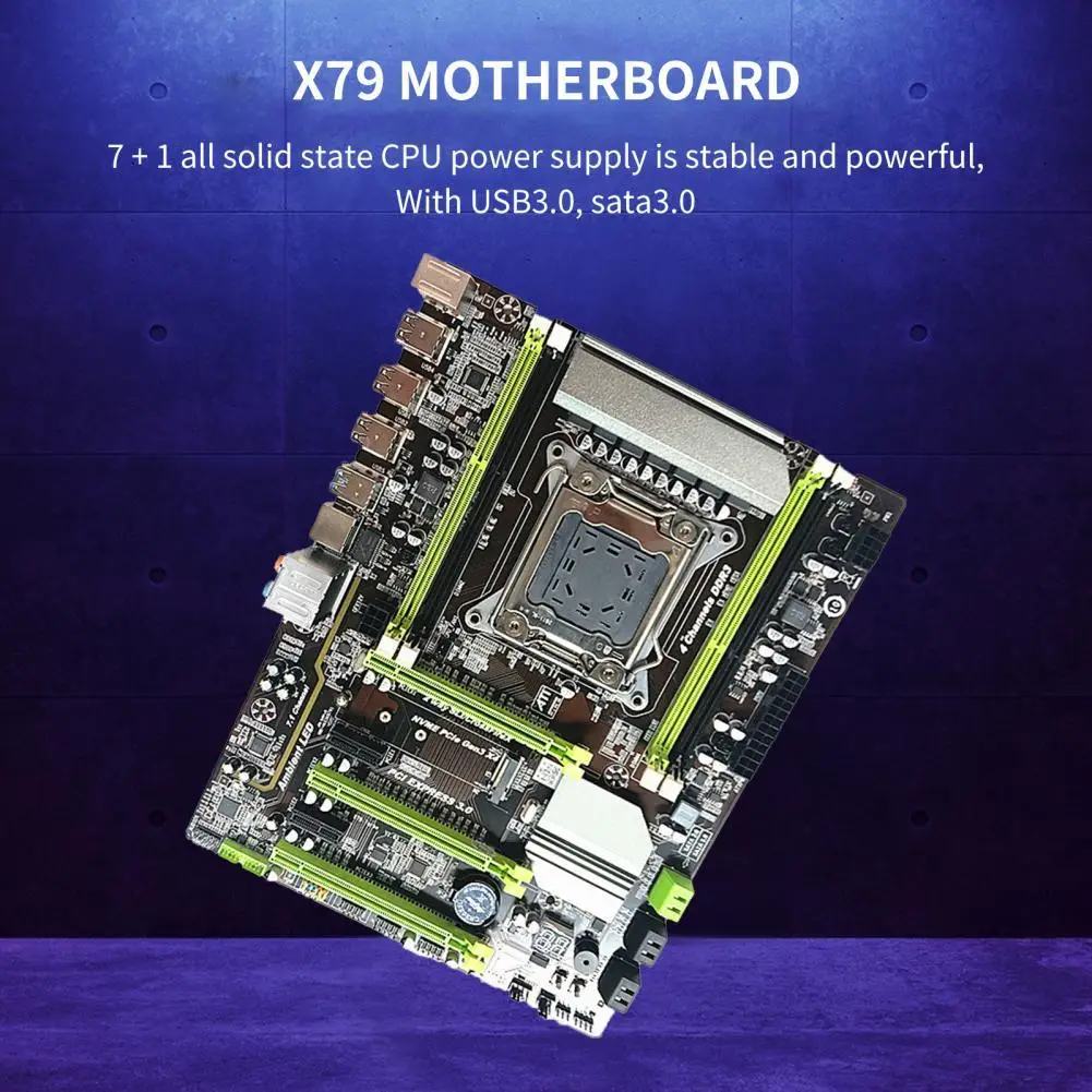 Материнская плата X79 для настольных игр LGA2011 E5-2680 PCI-Express 16X, несколько портов DDR3 SATA3, материнская плата для Intel B75 ATX-PC