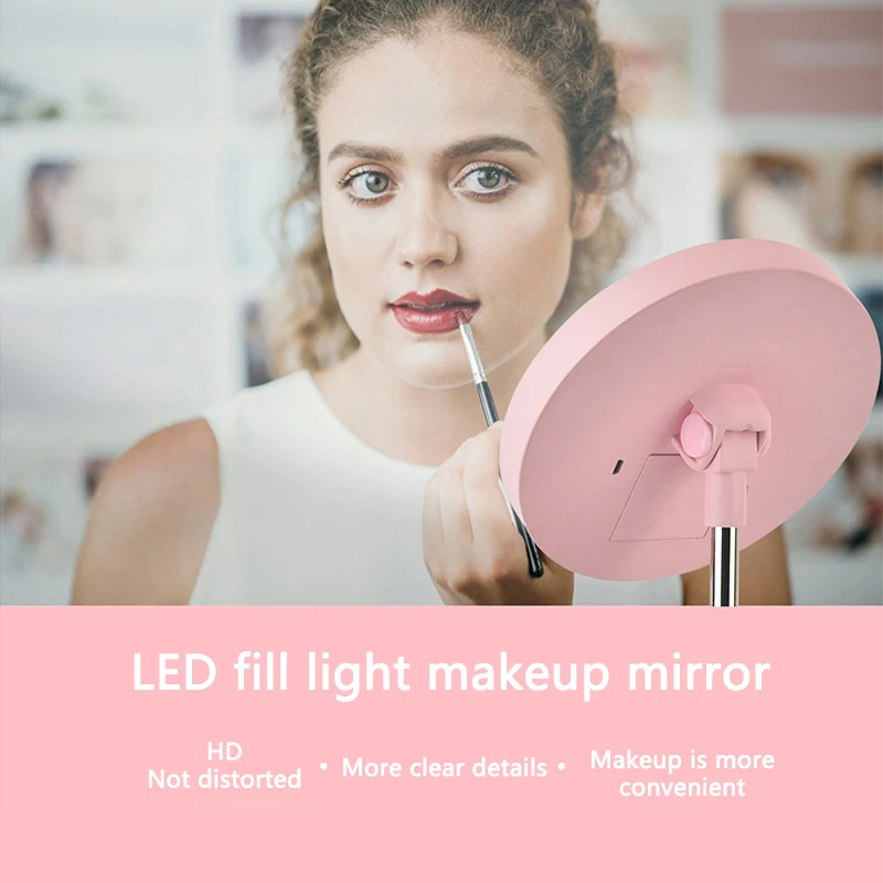 Настольный складной красота туалетный светильник Зеркало для нанесения макияжа