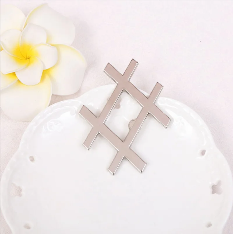 Hashtag любовь Серебряный металлический открывалка для бутылок уникальные