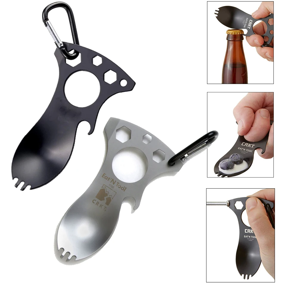 Многофункциональный походный инструмент походная Посуда Spork ложка вилка