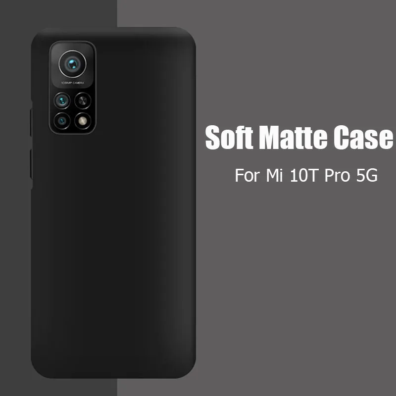 Простой матовый Мягкий силиконовый чехол для Xiaomi Mi 10T Pro 5G телефона Mi10T 5G|Бамперы| |
