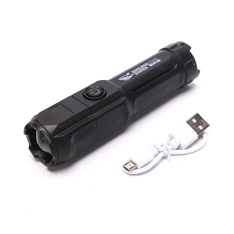 

3 Modes Super Bright ABS Strong Light Focusing Led Flashlight Portable Multi-function Waterproof Switch Torch