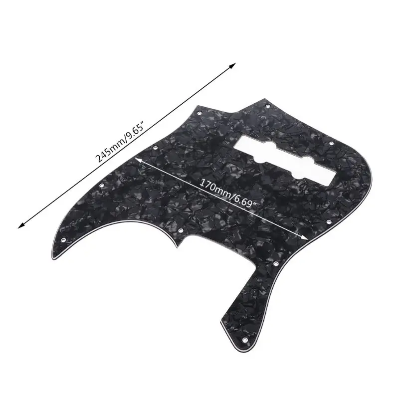 Черный груша гитары Стандартный накладку 3 слоя защитная пластина для джаз бас