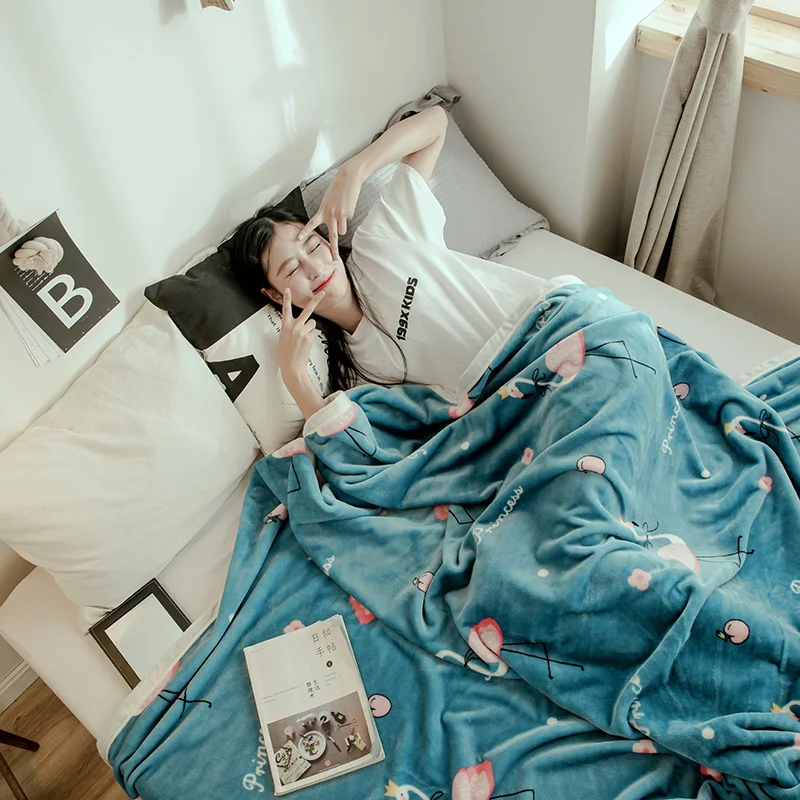 Фламинго одеяла с рисунком полные близнецы королева и король девочек мягкие