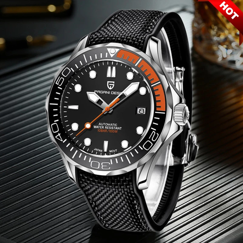 

2020 New PAGANI DESIGN 007 commander Men's Watches Top Brand luxury Fashion Watch men waterproof 100M wristwatch Japan NH35 1667