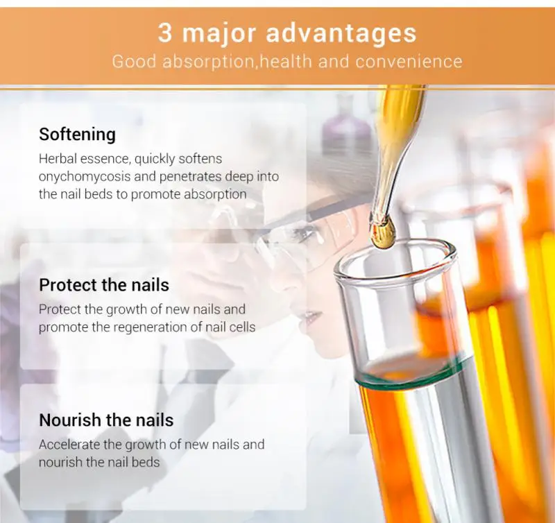 Эссенция для восстановления ногтей LANBENA 12 мл сыворотка удаления онихомикоза