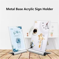 a5 l shape freestanding clear acrylic poster sign holder display stand photo picture frame table menu paper holder stand