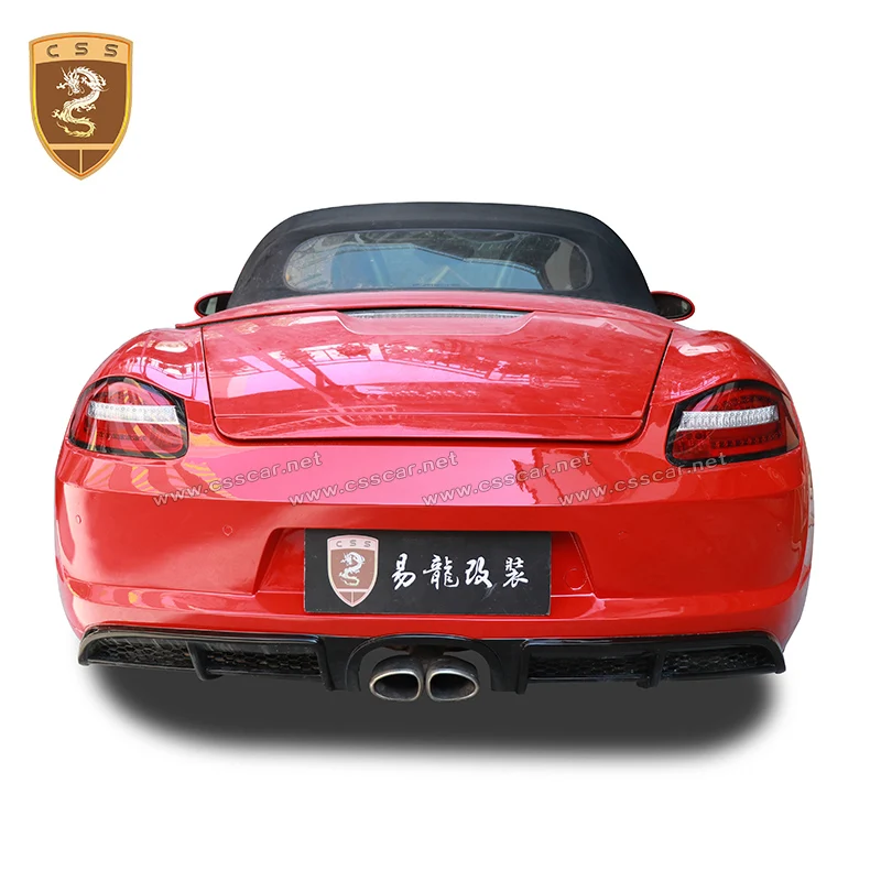 

04-08 For Porsch Boxster Cayman 987 GT4 Style Glass Fiber Front Bumper Trim with LED Light Rear Bumper (Only fit 987.1)
