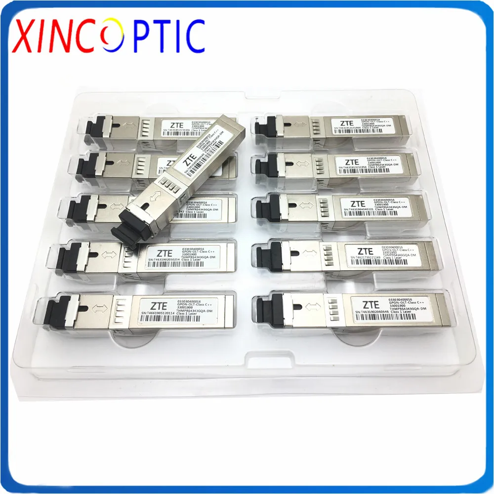 Оригинальный Второй модуль ZTE SFP C + GPON OLT Class для GEPON приемопередатчика