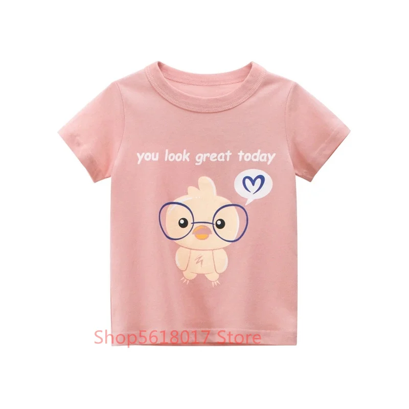 

Kids Boys & Girls Cartoon T-shirts Kids Car Print T Shirt For Boys Children Summer Short Sleeve T-shirt Cotton Tops Clothing