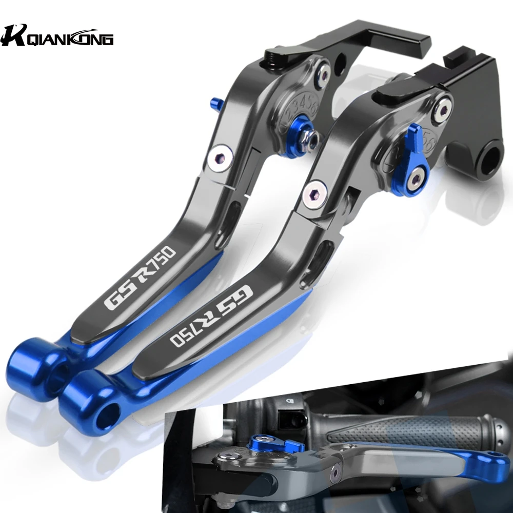 

With GSR750 LOGO Motorcycle Brake Lever Adjustable Brake Clutch Lever Handlebar For Suzuki GSR 750 2011-2016 2012 2013 2014 2015