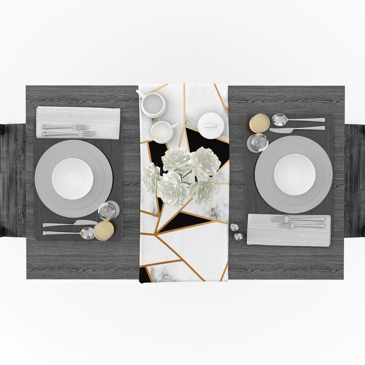 Мраморная текстура белые черные квадратные линии металлическая сращивающаяся