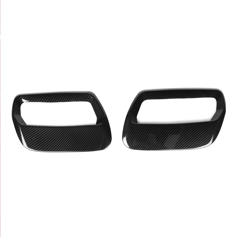 

Carbon Fiber ABS Hood Engine Air Vent Cover Trim For Ford Mustang 2018 2019