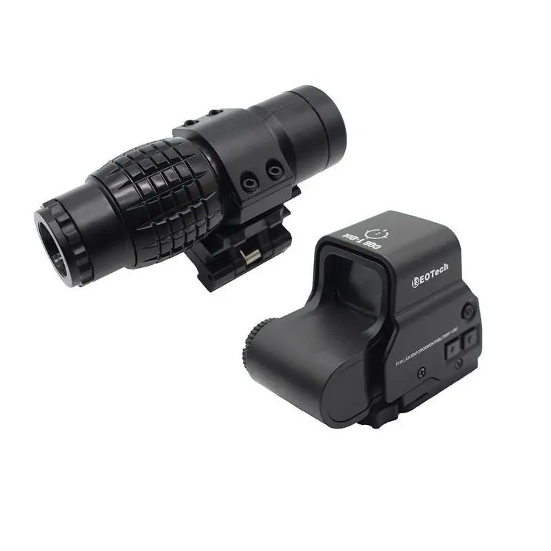 

Tactical plastic toy accessories 3X magnifying glass sight mount range suitable and bracket reflective For holographic side N5I6