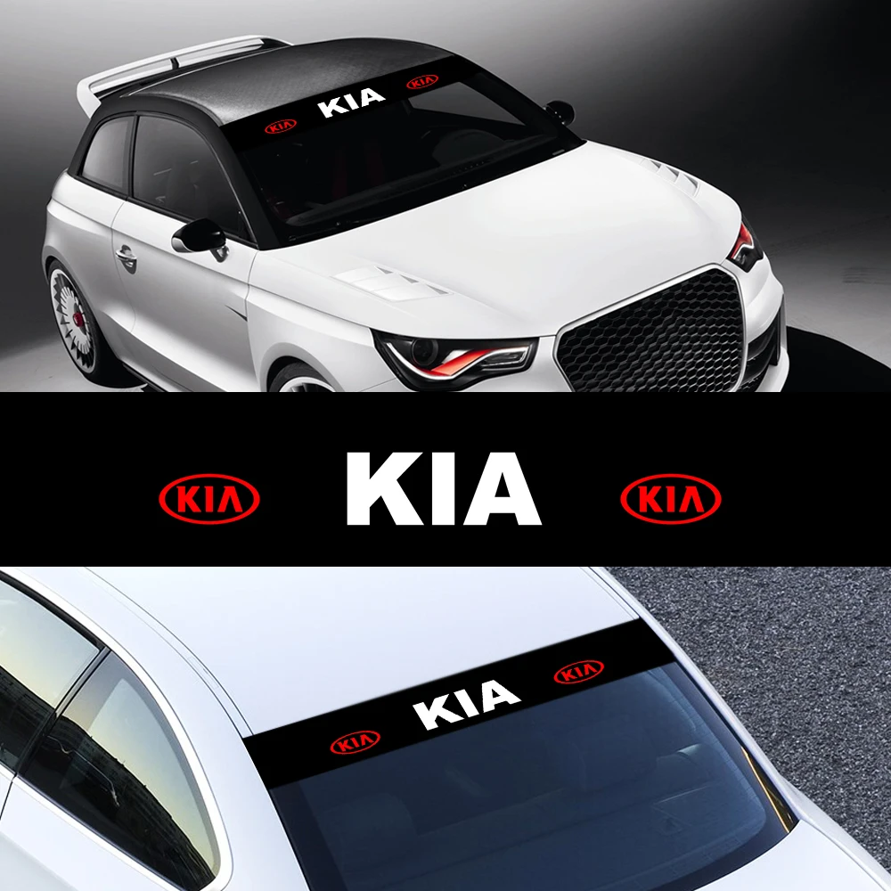 

Car decal Kia logo before and after waterproof windproof glass decal is suitable for Kia car decoration decal