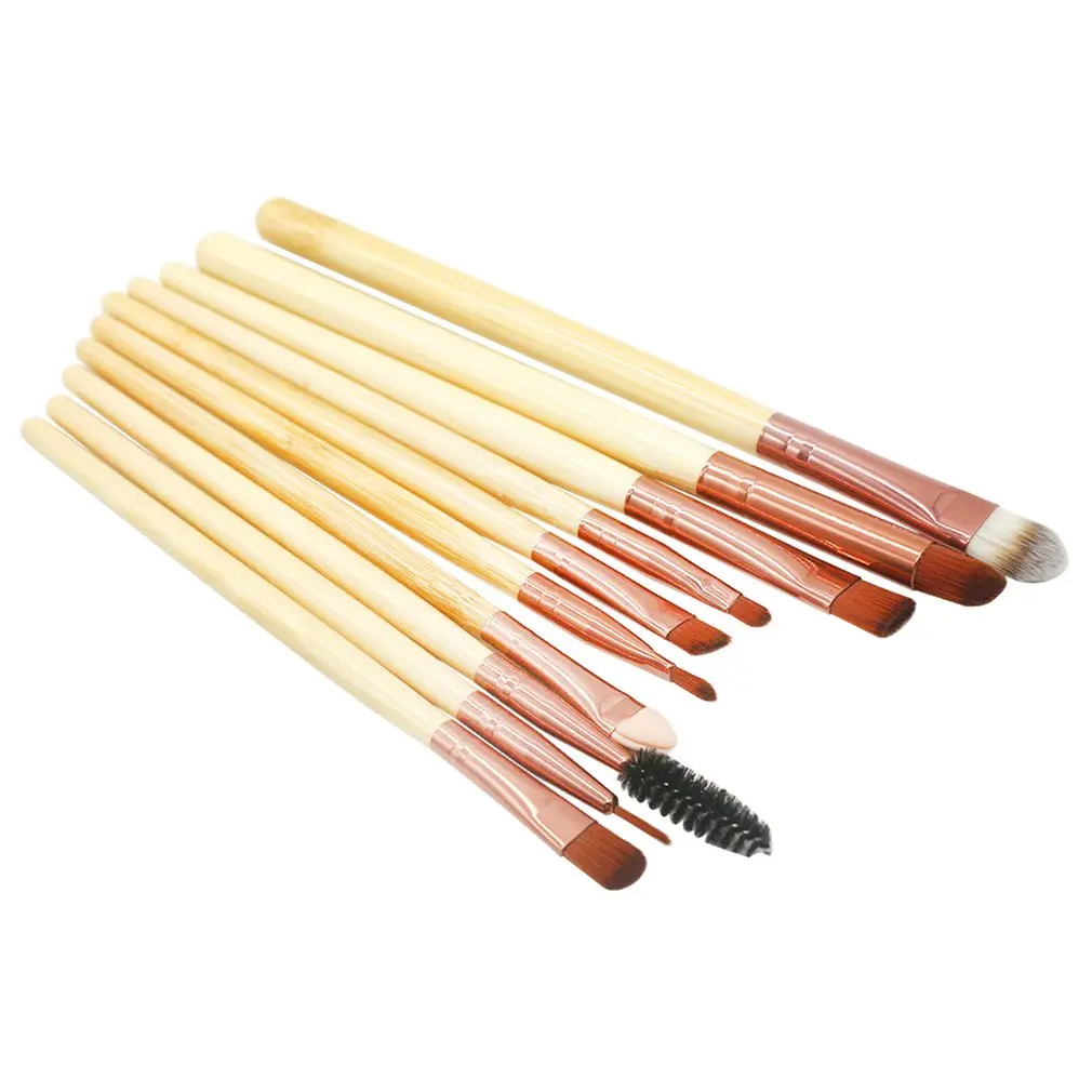 D 034 10 шт Профессиональный набор кистей для макияжа Косметические Инструменты