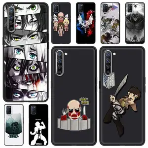 attack on titan phone case for oppo a53 a9 2020 a93 a52 find x2 lite reno3 reno4 reno6 pro plus 5g k9 a74 4g a94 cover free global shipping