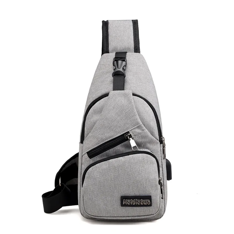 Male Shoulder Bags USB Charging Crossbody Men Anti Theft Chest Bag School Summer Short Trip Messengers 2019 New Arrival |