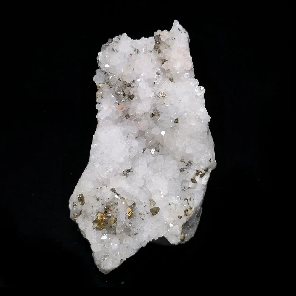 

276g A5-4sun Natural Stone Quartz Pyrite Chalcopyrite Mineral Crystal Specimen Home Decoration From Jiangxi Province China