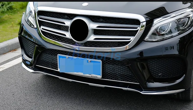 Накладка на переднюю решетку бампера для Mercedes Benz GLE 2015 2016 2017 купе SUV W166