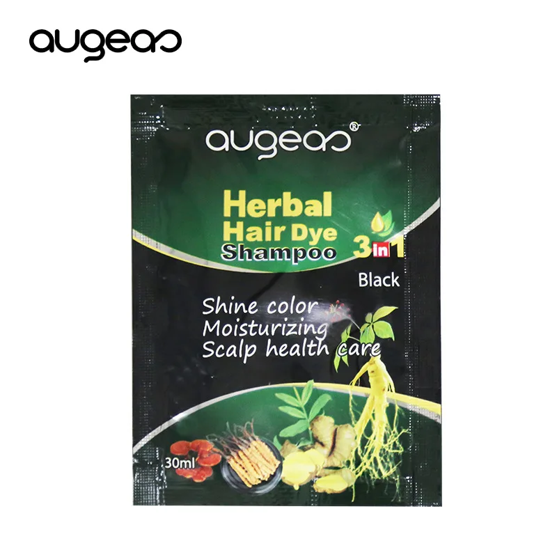 1 шт. Быстрый черный шампунь для волос всего 5 минут белый цвет станет черным серый