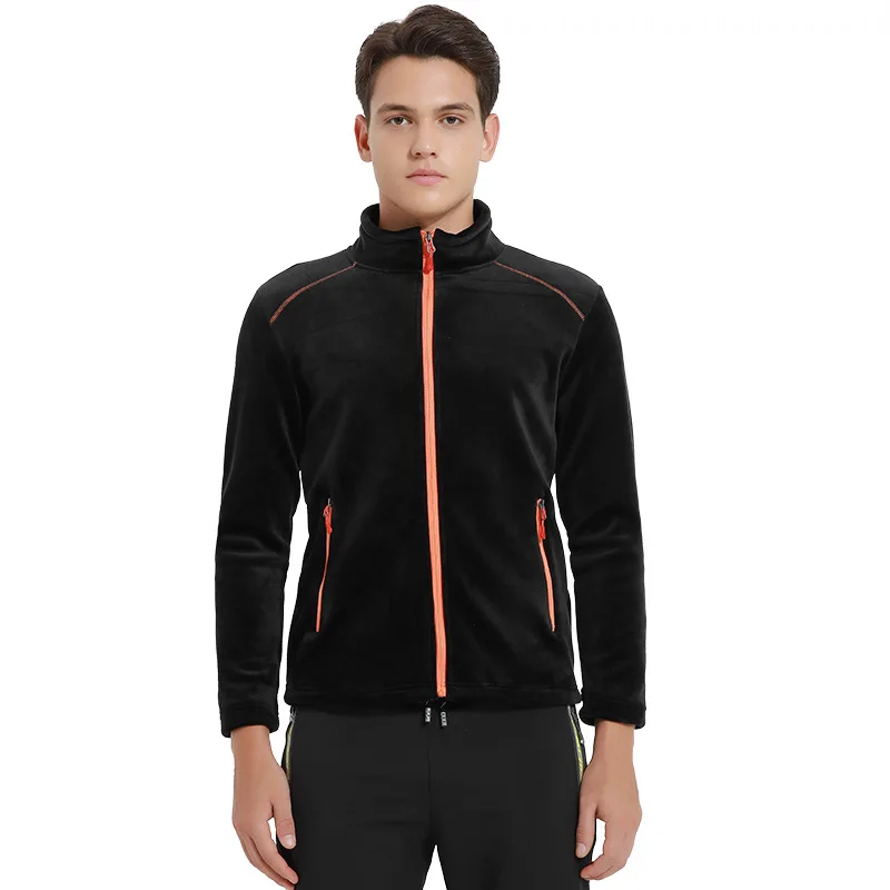 Новый стиль осень и зима уличный флисовый Мужской Женский Теплый кардиган