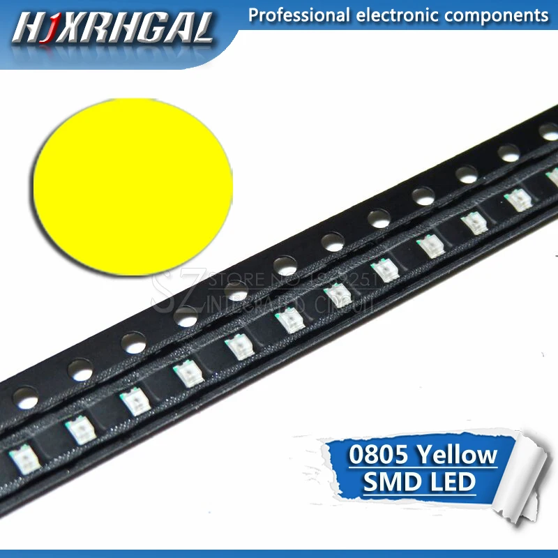 Светодиодный диодный светильник hjxrhgal 1 шт. желтый 0805 SMD|Диоды| |