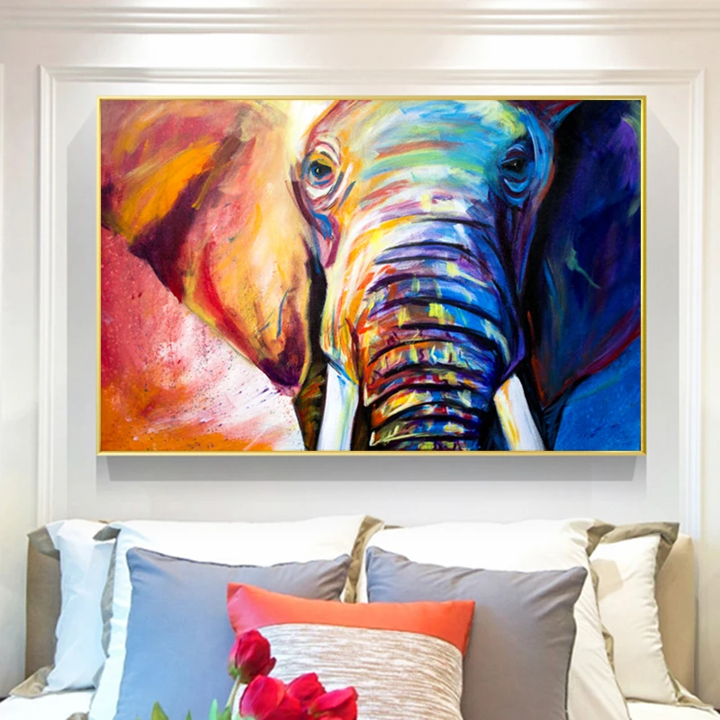 RELIABLI Арт холст Плакаты и печать на холсте слон животное фотографии Wall ART Для