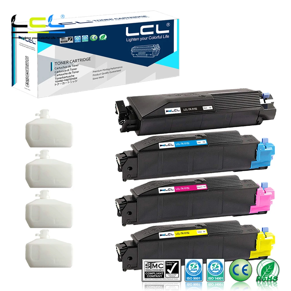 LCL TK-5152 TK-5152K C M Y 1T02NS0US0 (1-Pack K/C/M/Y) Тонер-картридж совместимый для Kyocera ECOSYS M6035cidn M6535cidn |