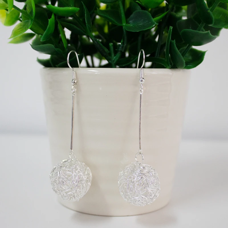 Серьги подвески женские геометрической формы Висячие золотистые серьги капли