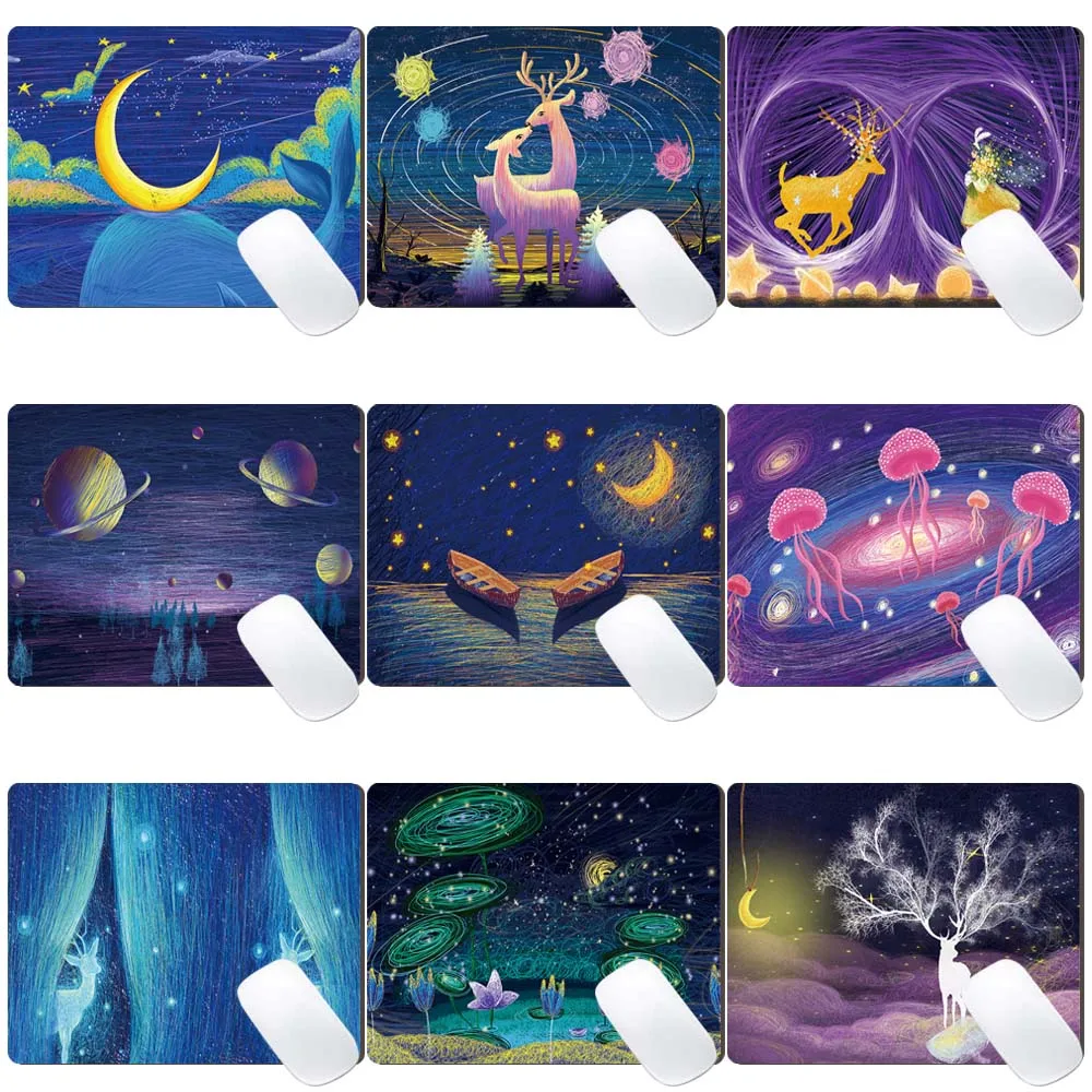 

Fashion Pattern Mouse Pad Laptop Table Mat Home Office PU Leather Waterproof Non-slip Computer Game Mouse Mat