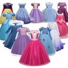 Платье принцессы Снежной Королевы для девочек, Детский костюм для косплея на Хэллоуин, детская одежда для карнавала вечерние, красивое платье для сна