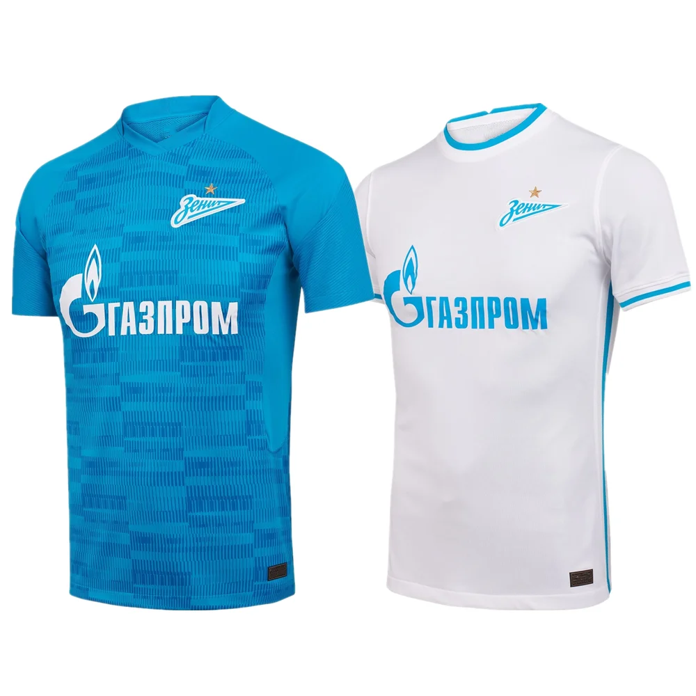 

20/21 футбольная майка Zenit 2021 2022, домашняя футбольная майка AZMOUN DZYUBA OZDOEV от KOKORIN, Футбольная форма