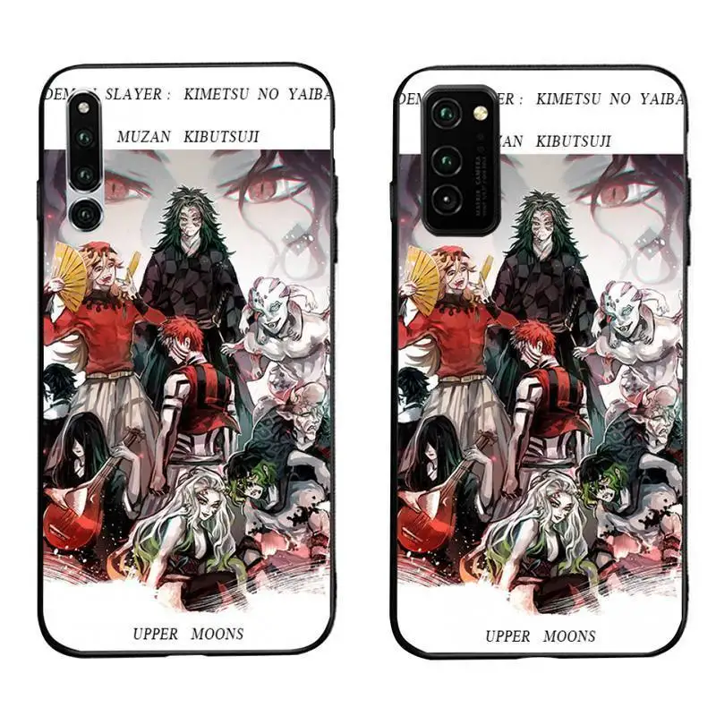 

HUAGETOP Upper Moons Kimetsu no Yaiba Bling Cute Phone Case For Huawei Nova 6se 7 7pro 7se honor 7A 8A 7C Prime2019