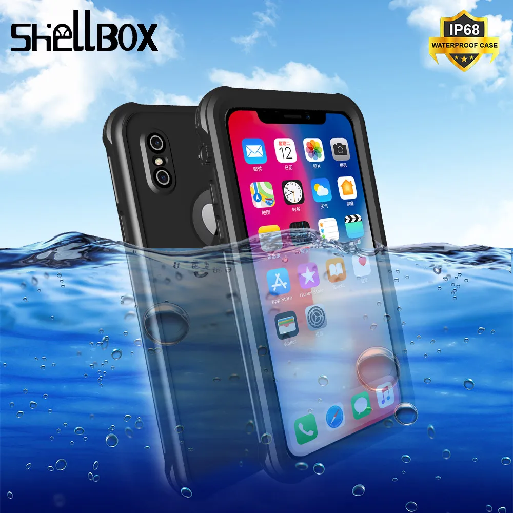 IP68 Водонепроницаемый чехол для iPhone SE X XS ударопрочный 7 8 6 Plus Дайвинг Плавание