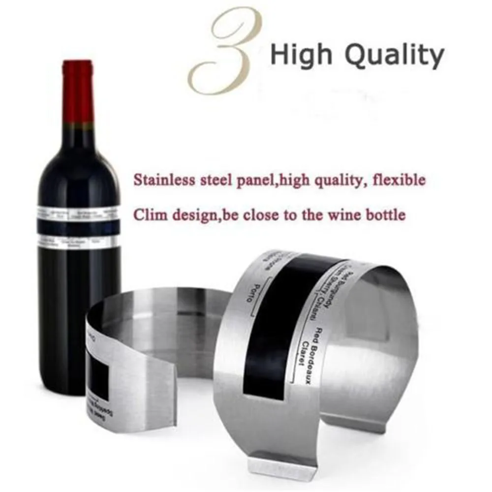 

Wine Collar Thermometer Clever Wine Bottle Snap Thermometer LCD Display Clip Champagne valentines balloons Bar Beverage Tool